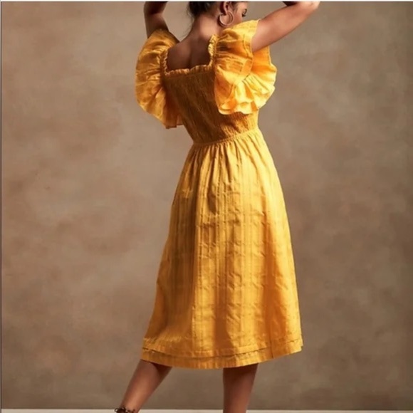 Banana Republic Sunlit Yellow Midi Dress - Picture 3 of 15